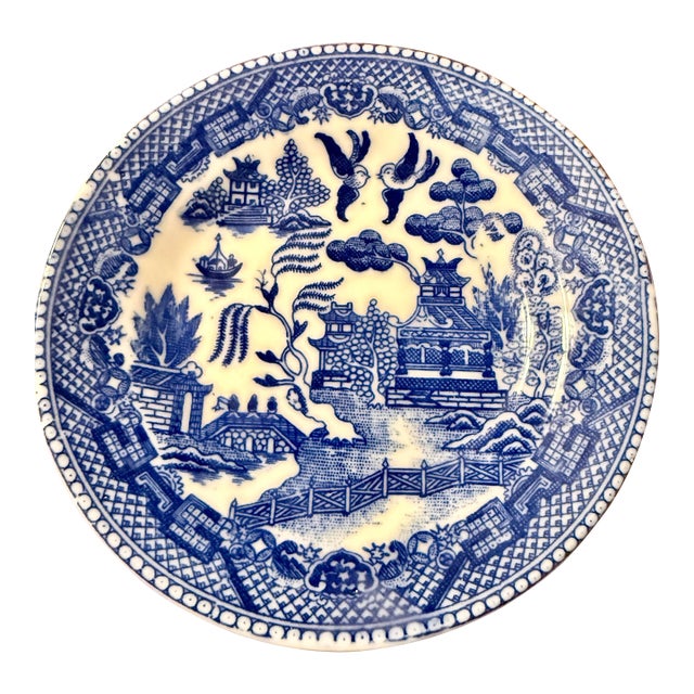 Mid 20th Century Blue Willow Childs Tea Set Dishes - 11pcs For Sale