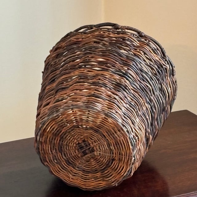 Vintage Twig Planter Basket For Sale In Baltimore - Image 6 of 12