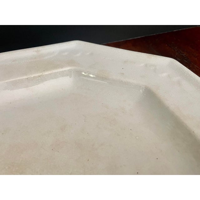Late 19th Century Antique T&r Boote Ironstone Platter – Large Octagonal English Farmhouse Decor – 1800s For Sale - Image 5 of 10