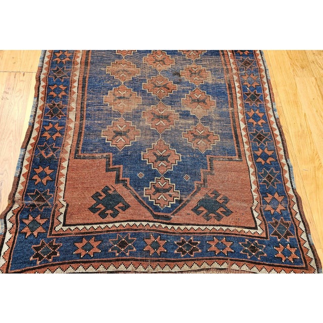 Antique Caucasian Kazak Bordjalou Rug, Hand-Knotted Wool, Late 1800s, 4' x 6' For Sale - Image 16 of 18