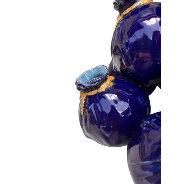 19th Century English Majolica Sacks Vase Flower Holder t.c. Brown Westhead Moore For Sale In Austin - Image 6 of 7