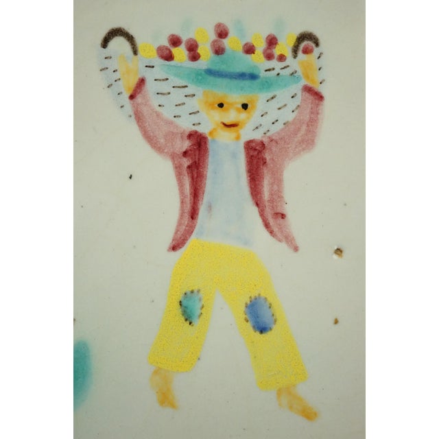 Musa Roma Majolica Ceramic Plate with Airbrush Decoration, 1900s For Sale - Image 11 of 18