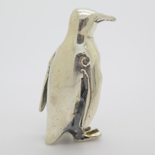 Vintage Italian Handmade 925 Sterling Silver Penguin, 1980s For Sale - Image 3 of 13