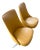 Chromcraft Mid-Century Modern Camel Swivel Lounge Chairs, Pair, 1970s For Sale