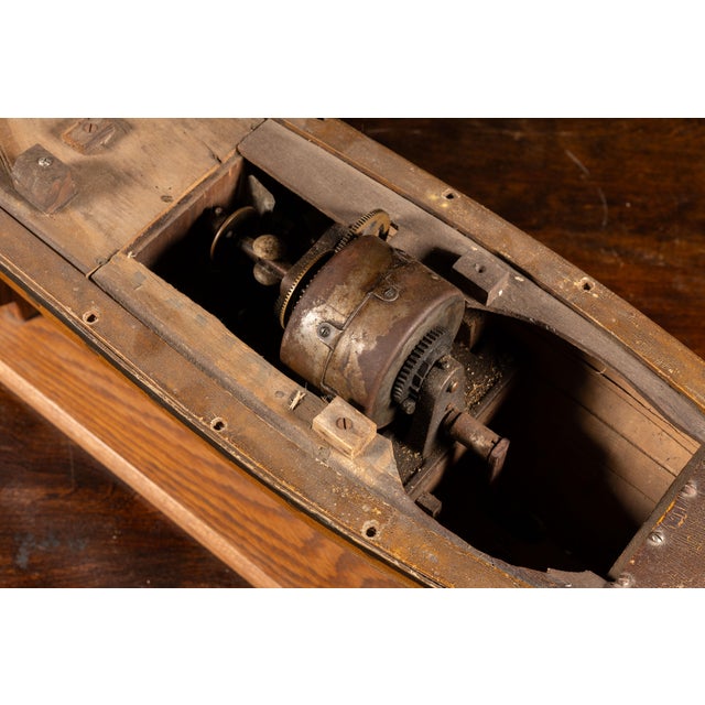 Antique Clockwork Pond Boat For Sale - Image 9 of 12