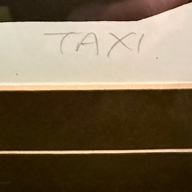 Pop Art 1987 “Taxi” Framed Silkscreen Signed and Numbered by John Suchy For Sale - Image 3 of 12