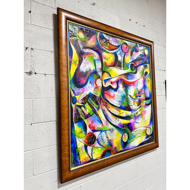 2000 - 2009 Large Contemporary Abstract Painting “My Dreams” Tyka 2000 For Sale - Image 5 of 11