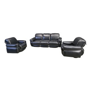 Vintage Italian Sofa Set, 1970s, Set of 3 For Sale