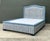 Vintage Upholstered Queen Bed Frame For Sale - Image 13 of 13