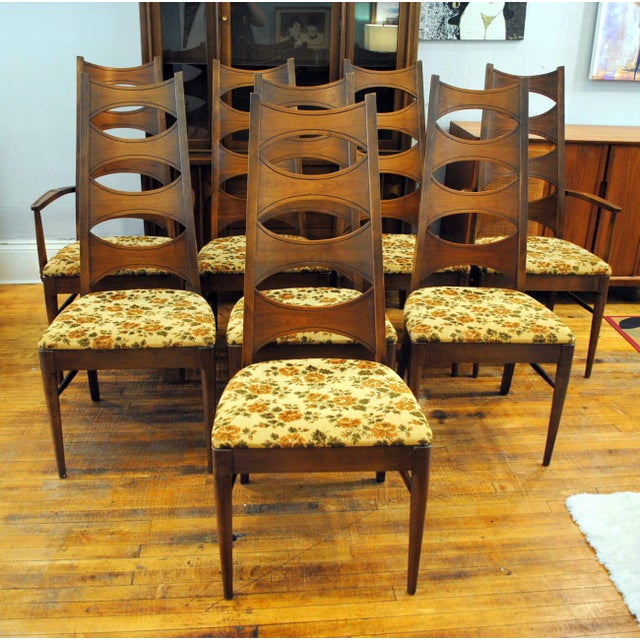 Kent Coffey MidCentury Perspecta Dining Chairs Set of 8 Chairish