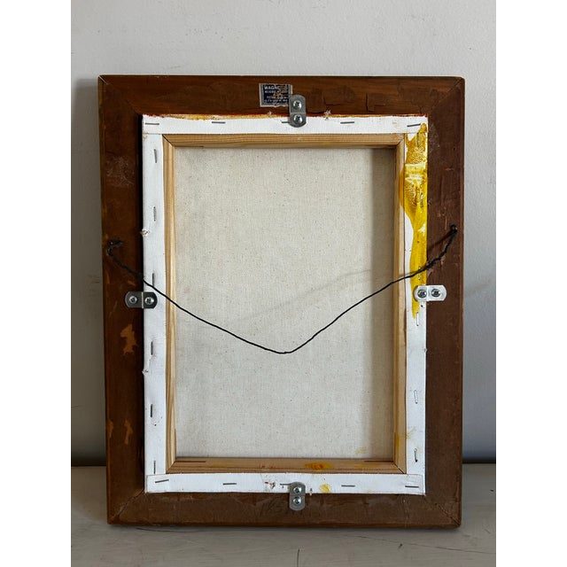 Contemporary Original Alexandra Brown Modernist Pop Abstract Still Life Vintage Frame For Sale - Image 4 of 4