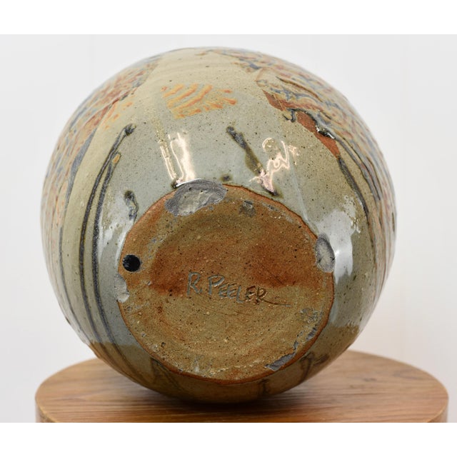 Mid Century Modern Large Richard Peeler Studio Art Pottery Weed Pot