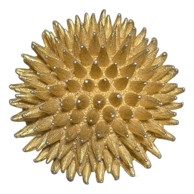 MCM Jewelry Rare “Sea Urchin” Starburst Brooch Signed DeNicol For Sale