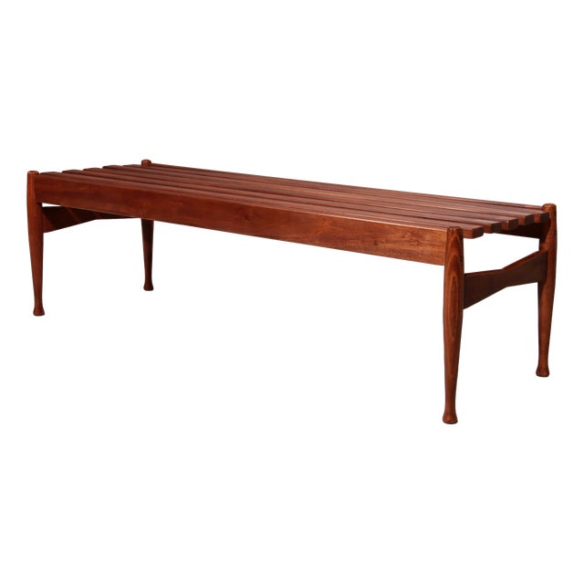 Walnut Bench by Gio Ponti for Fratelli Reguitti, 1950s For Sale