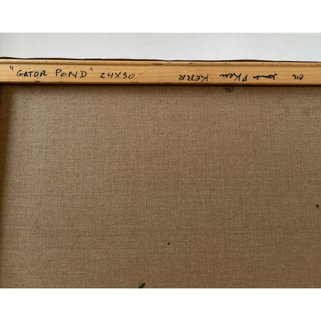 "Gator Pond" Impressionist Landscape Oil Painting by James P. Kerr