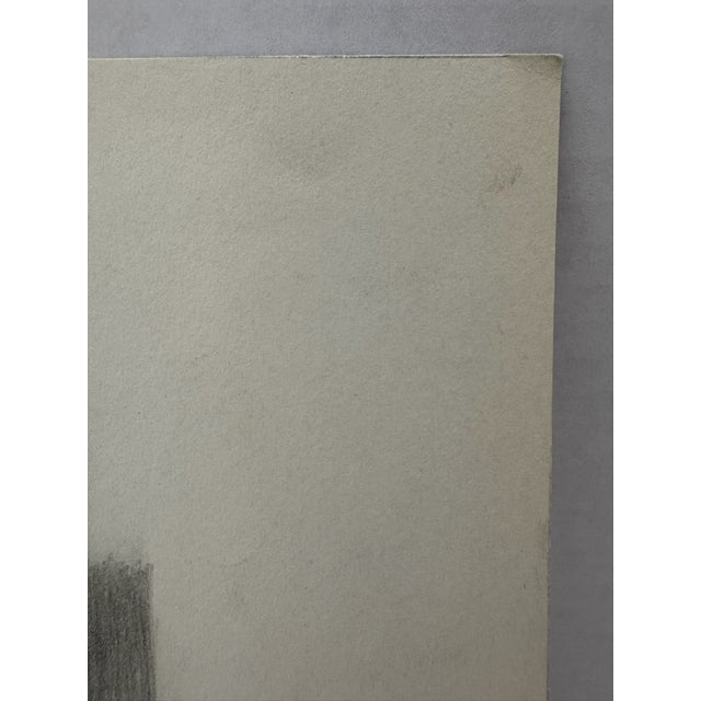 1940s Original Signed Graphite Illustration of Praying Young Girl, 11.5 × 8.75 In. For Sale - Image 4 of 6
