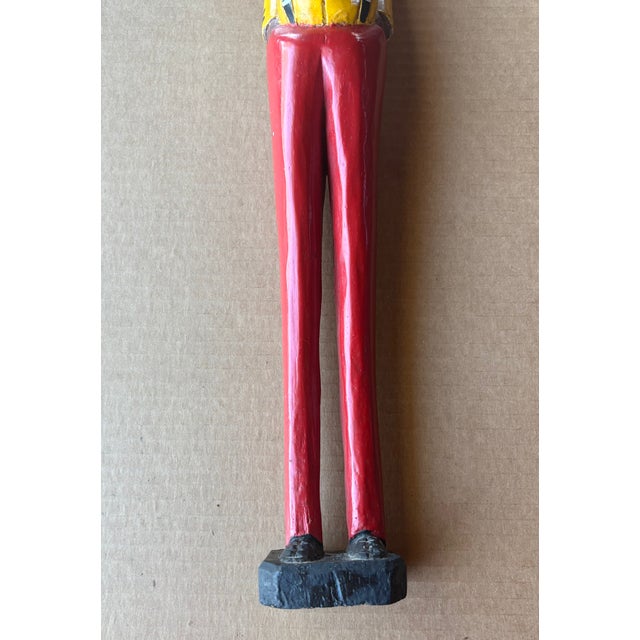 Late 20th Century Vintage Baule African Colon Wood Sculpture From Cote d'Ivoire For Sale - Image 5 of 6