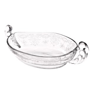 Fostoria Etched Glass Bowl For Sale