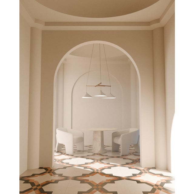 Mid-Century Modern Emily Group of Three Hanging Light by Daniel Becker for Moss Objects For Sale - Image 3 of 6