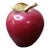 1980s Alabaster Red Apple Paperweight From Italy For Sale