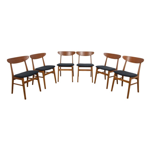 Mid-Century Model 210 Dining Chairs from Farstrup Møbler, 1960s, Set of 6 For Sale