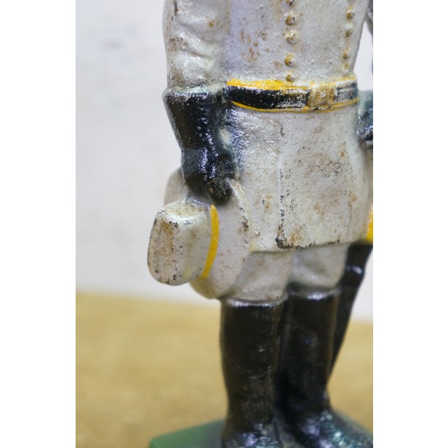 Antique Cast Iron Robert E Lee & Ulysses S Grant Civil War Bookends 8" For Sale - Image 10 of 15