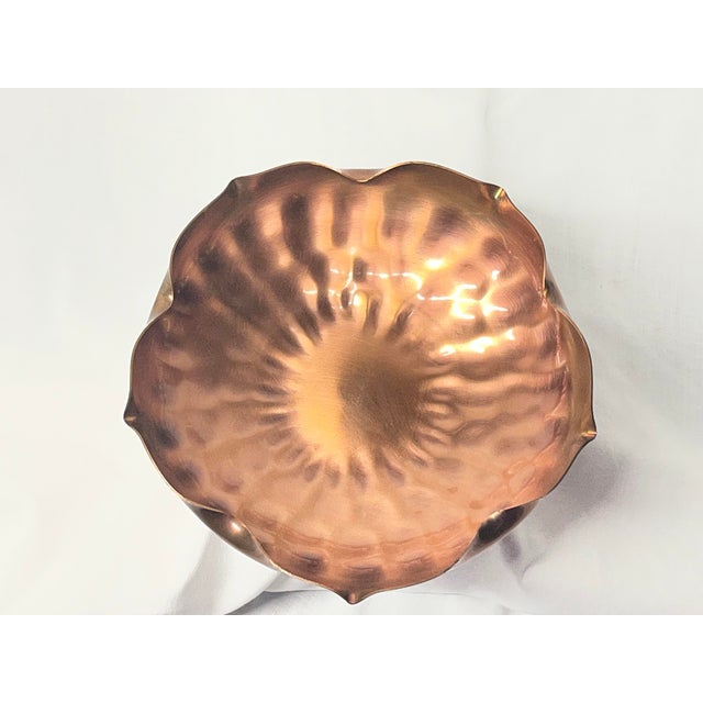 Mid-Century Modern Gregorian Copper Bowl Pattern 313 For Sale - Image 3 of 7