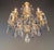 Vintage Venetian Rococo Style Crystal Chandelier Cobalt Blue and Clear Crystals For Sale - Image 6 of 12