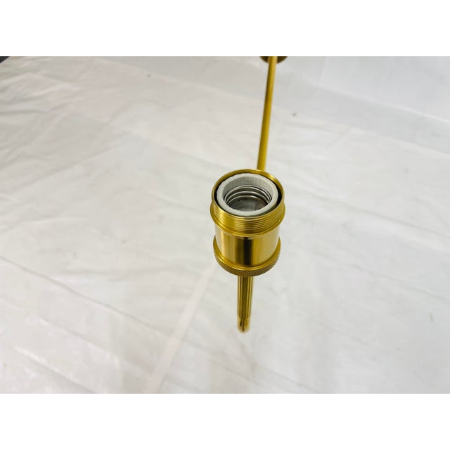 Brass Contemporary Visual Comfort Thomas O’Brien “Canto Grande” 4-Arm Chandelier For Sale - Image 8 of 17