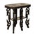 Antique Carved Anglo Indian Teak Wood Elephant Twin Tier Lamp Side Table 1900 For Sale - Image 4 of 17
