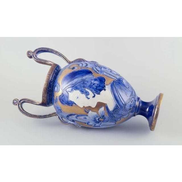 Large Art Nouveau Amphora Shape Vase from Thomas Forester & Sons For Sale - Image 6 of 9