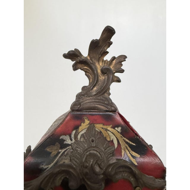 Louis XV Mantel Clock in Faux Tortoiseshell by Wilhelm Kienzle, 1940, in Very Good conditions. Designed 1920 to 1949 This...