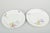Meissen, two plates, hand-painted. Two elegant porcelain plates with hand-painted floral decorations in classic Meissen...