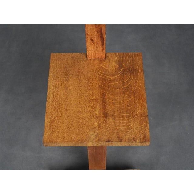 Beige Vintage T-Back Chairs in Oak, 1960s, Set of 2 For Sale - Image 8 of 11