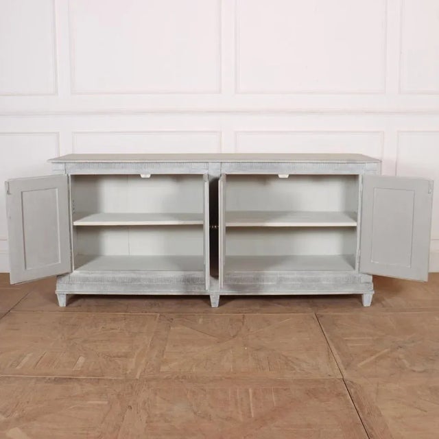 Swedish Painted Console Tables, Set of 2 For Sale - Image 9 of 10