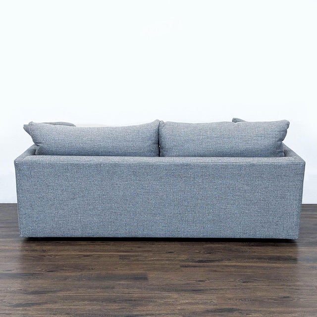 2010s Crate and Barrel Lounge II Petite 3-Seat Modern Gray Sofa For Sale - Image 5 of 8