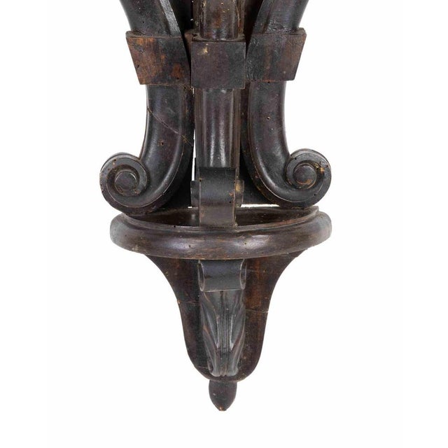 Antique Wood Wall Console Table, Italy, 19th Century For Sale - Image 6 of 7