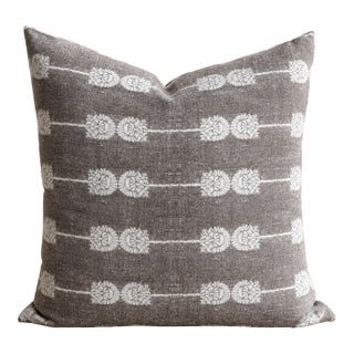Nadia Floral Linen Pillow For Sale