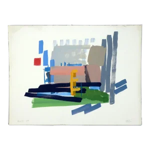 Michael Glier "Wall Street, New York, New York" Gouache on Paper (2008)