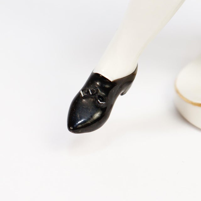 Nymphenburg Porcelain Commedia Dell'Arte Figure of Scaramuz For Sale - Image 11 of 12