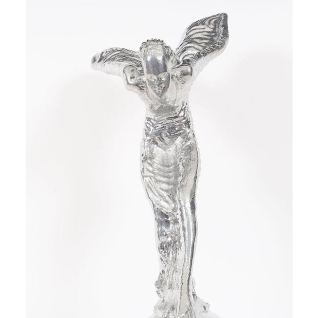 Gold Mid-Century Rolls Royce Spirit of Ecstasy Sculpture For Sale - Image 8 of 18