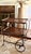 Industrial Antique Wood and Metal Industrial Rolling Tea or Bar Cart - Hotel Trolley For Sale - Image 3 of 11