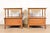 Heritage Henredon Mid-Century Modern Sculpted Walnut Nightstands, Pair For Sale - Image 14 of 16