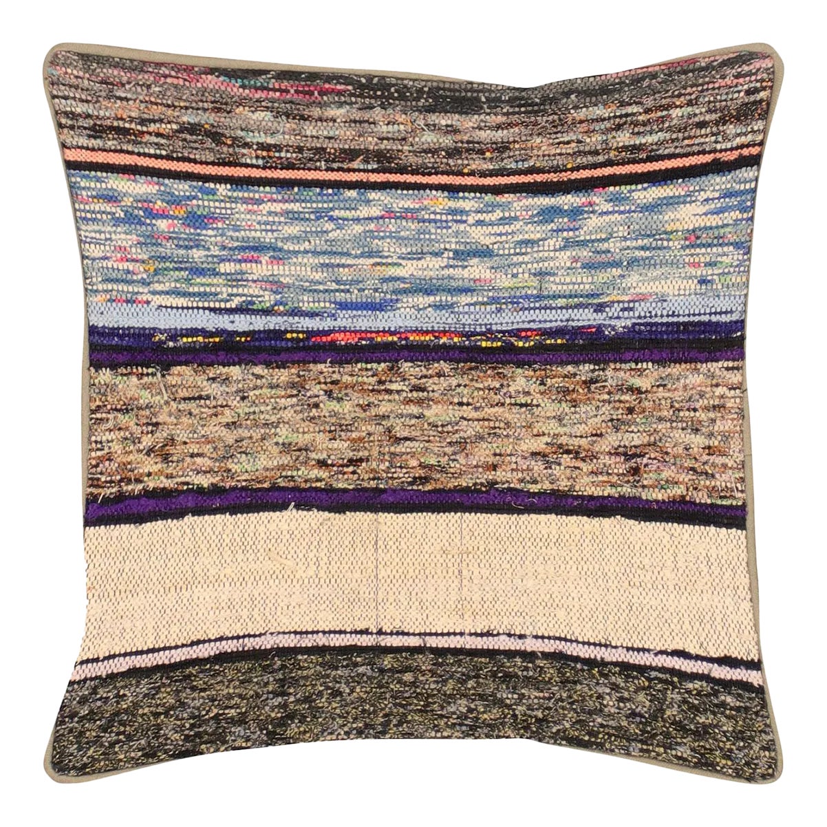 1960s Turkish Rag Pillow | Chairish