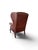 Chesterfield Wingback Chair in Brown Leather For Sale - Image 5 of 6