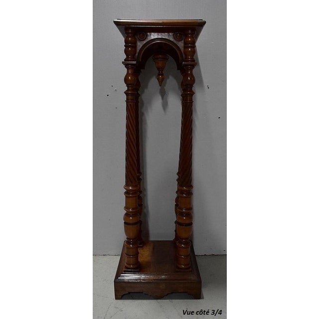 Late19th Century Gothic Walnut Seal Side Table For Sale - Image 18 of 18