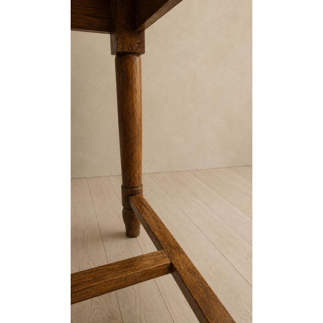 Wood Antique Late 19th Century Wooden Table with Turned Legs For Sale - Image 7 of 9