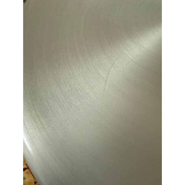 Silver Crate & Barrel Swivel Bar Stools, Set of Four For Sale - Image 8 of 13