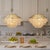 2020s Aloadecor 7-Light 24'' Mid-Century Modern Coastal Aged Bronze 4-Tier Natural Capiz Shell Chandelier Vintage Glam Pendant Light For Sale - Image 5 of 7