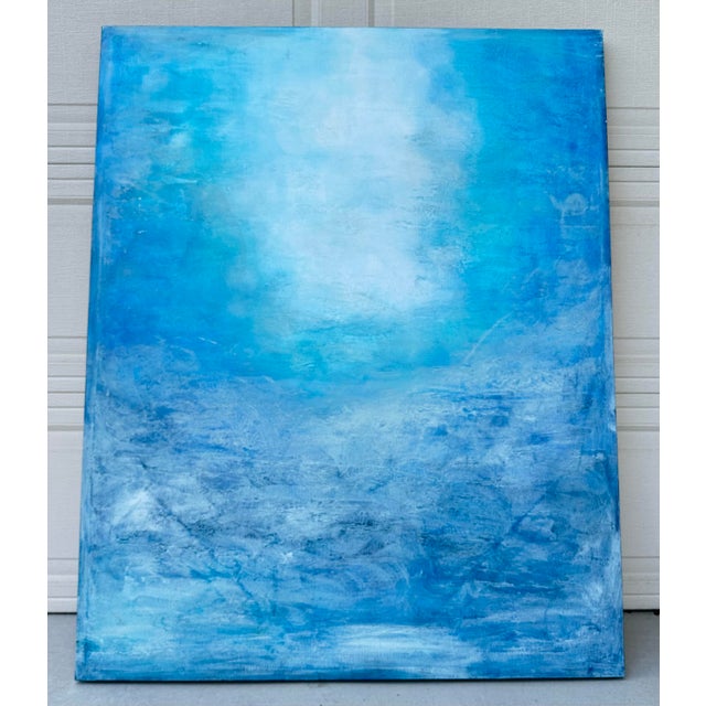 Contemporary "Each Breath a Gift" – Original Abstract Painting (2015) Dimensions: 50"h X 40"w For Sale - Image 3 of 12